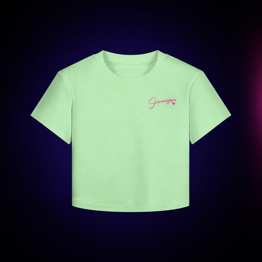 Shenanigans Womens Baby Tee - Stitched