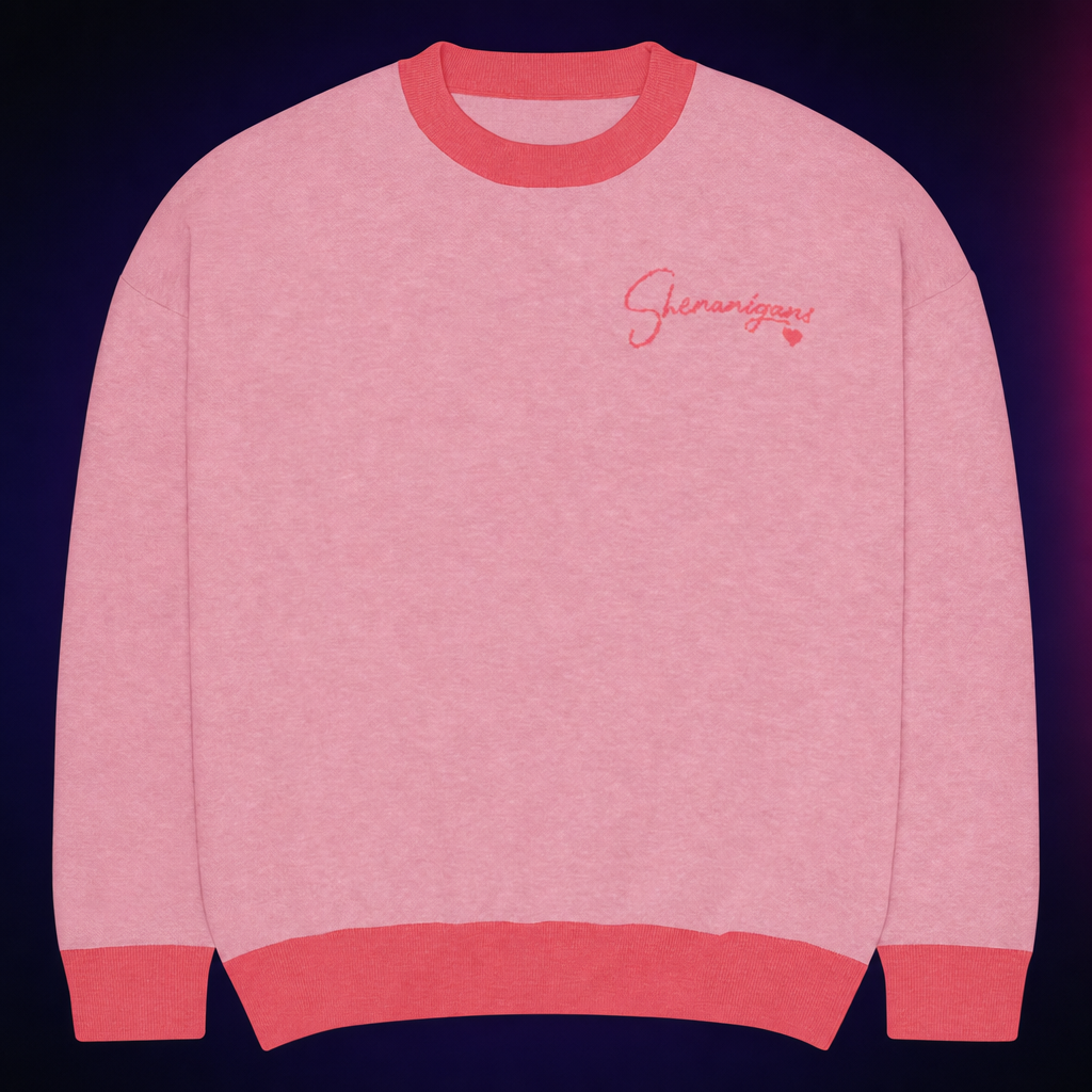 Shenanigans Unisex Knit Sweater - Crew Neck