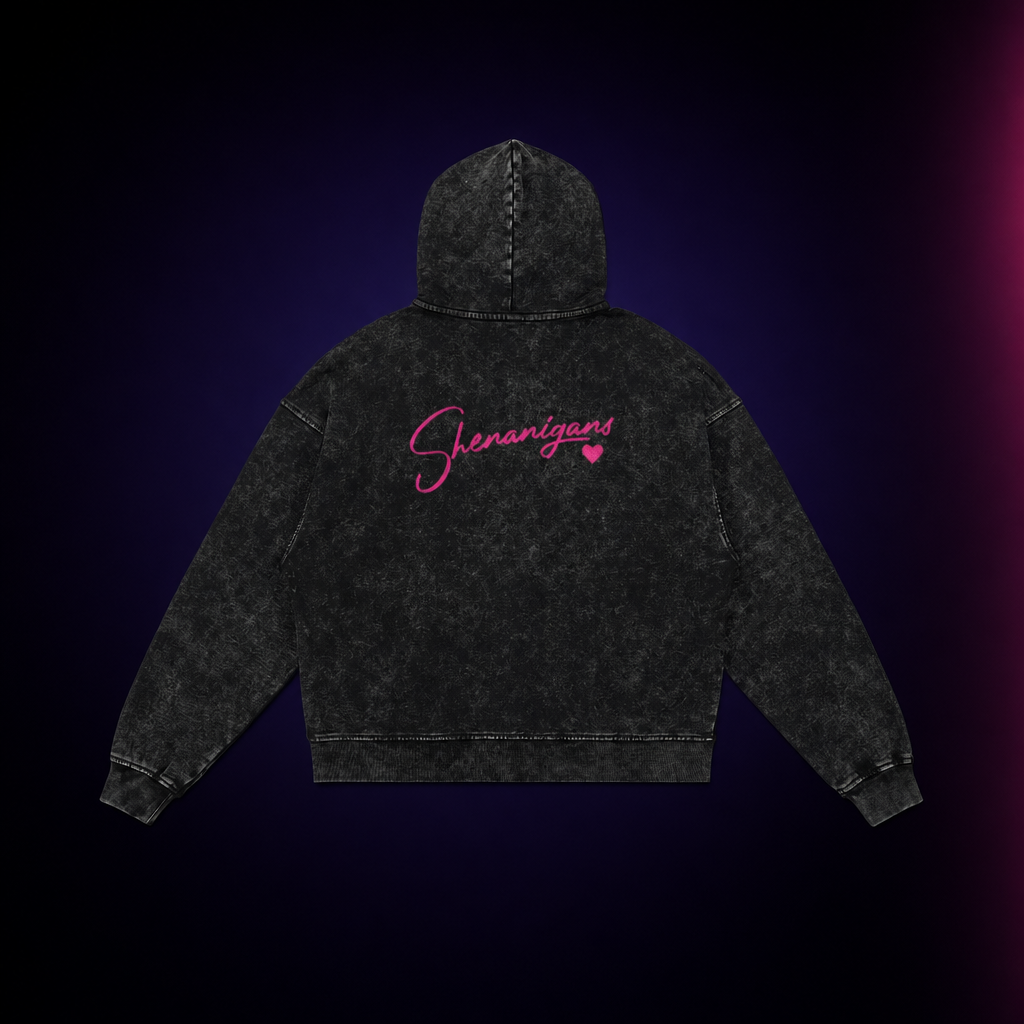 Shenanigans Unisex Snow Wash Hoodie