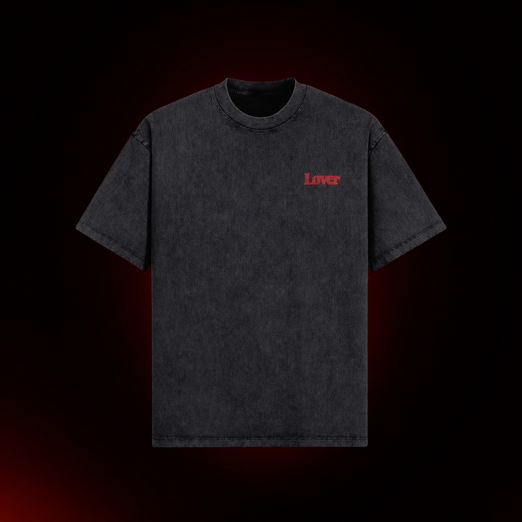 Lover Unisex Washed Oversized Tee