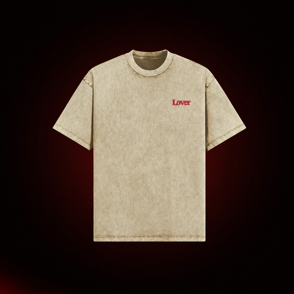 Lover Unisex Washed Oversized Tee