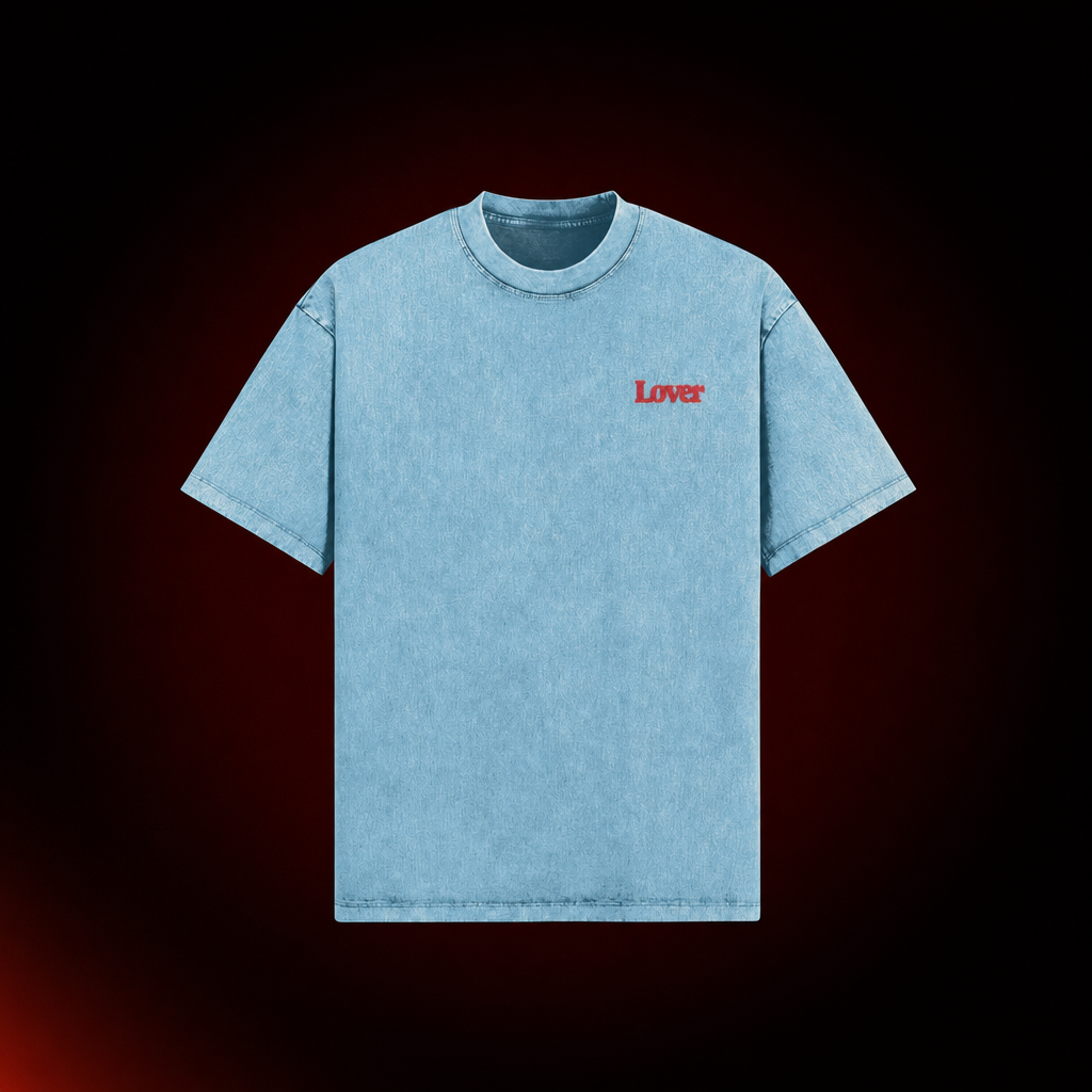Lover Unisex Washed Oversized Tee