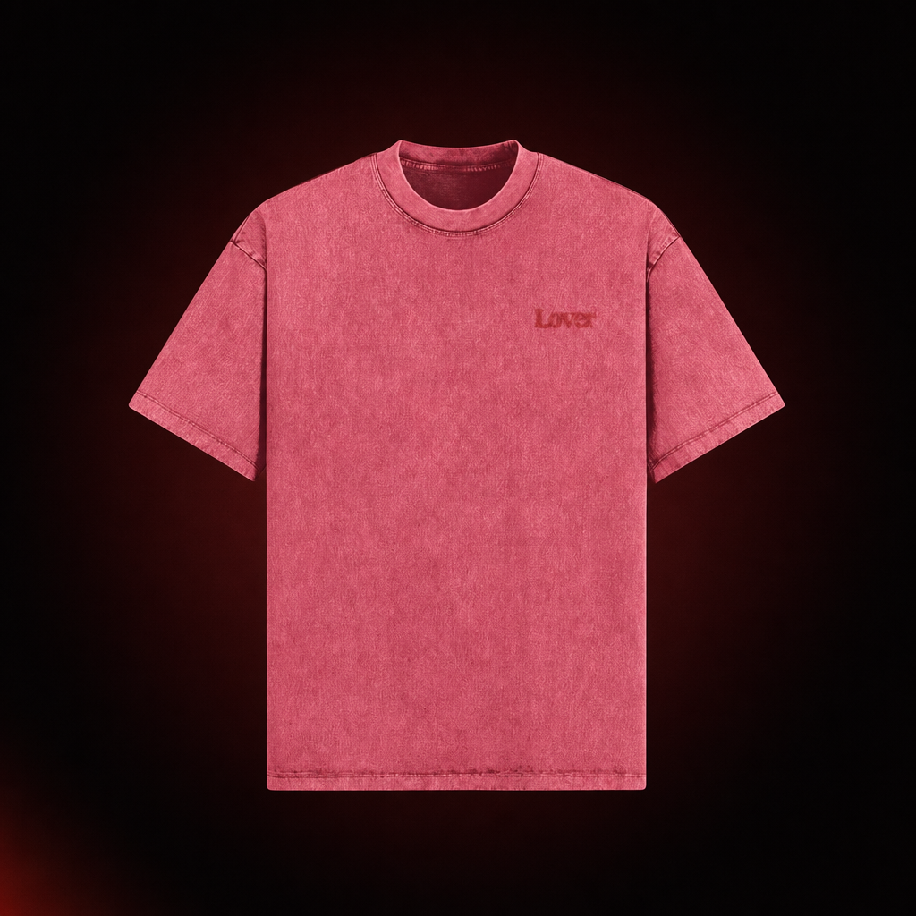Lover Unisex Washed Oversized Tee