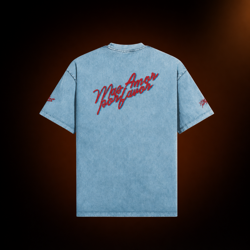 Más Amor Por Favor Unisex Washed Tee