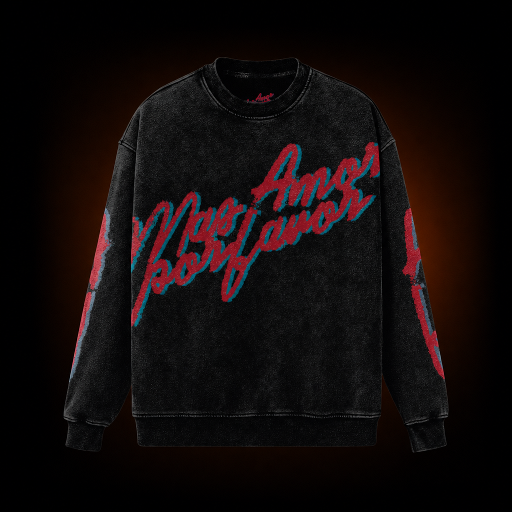 Más Amor Por Favor Unisex Heavyweight Sweater - Edition Grande