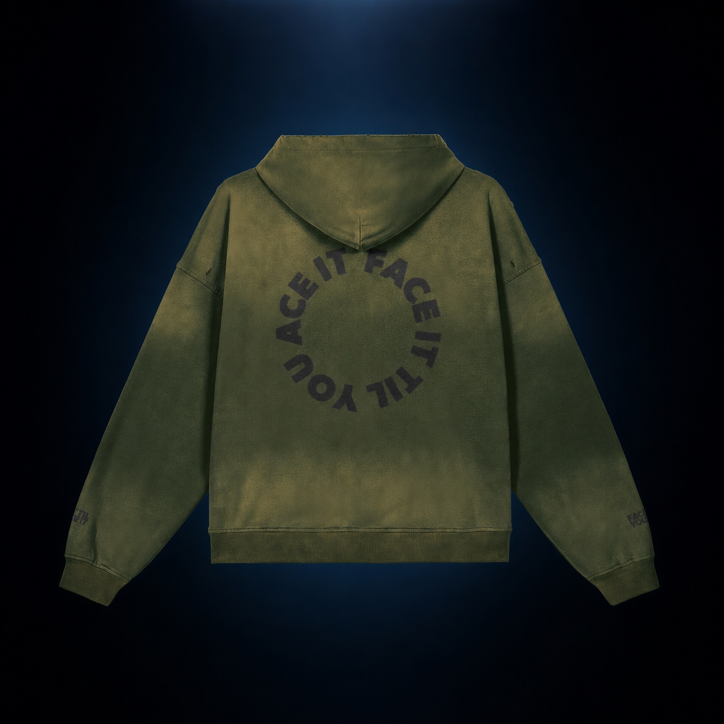 Face It Til You Ace It Unisex Hoodie - Glow Stitched