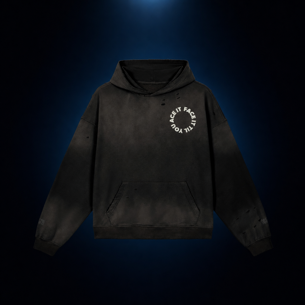 Face It Til You Ace It Unisex Hoodie - Glow Stitched