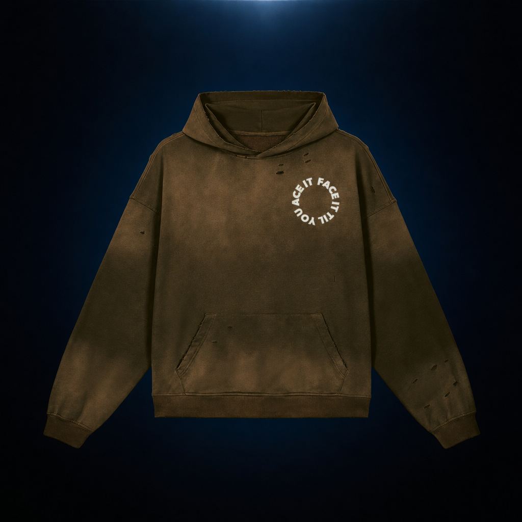 Face It Til You Ace It Unisex Hoodie - Glow Stitched