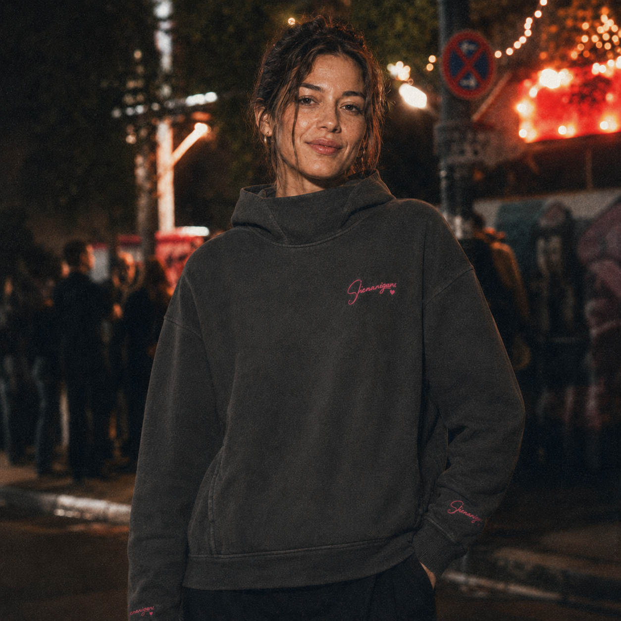 Shenanigans Unisex Turtleneck Hoodie - Stitched