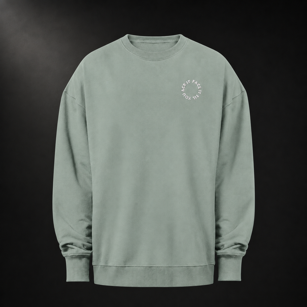 Face It Til You Ace It Heavy Sweatshirt - Organic Stitched