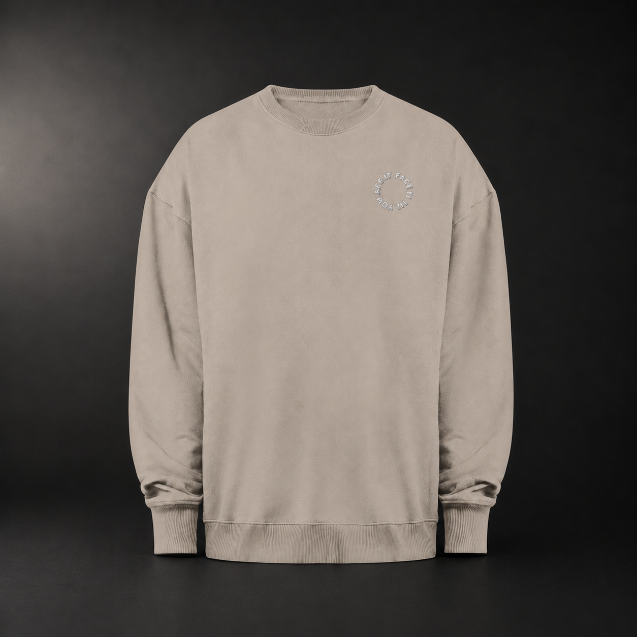 Face It Til You Ace It Heavy Sweatshirt - Organic Stitched