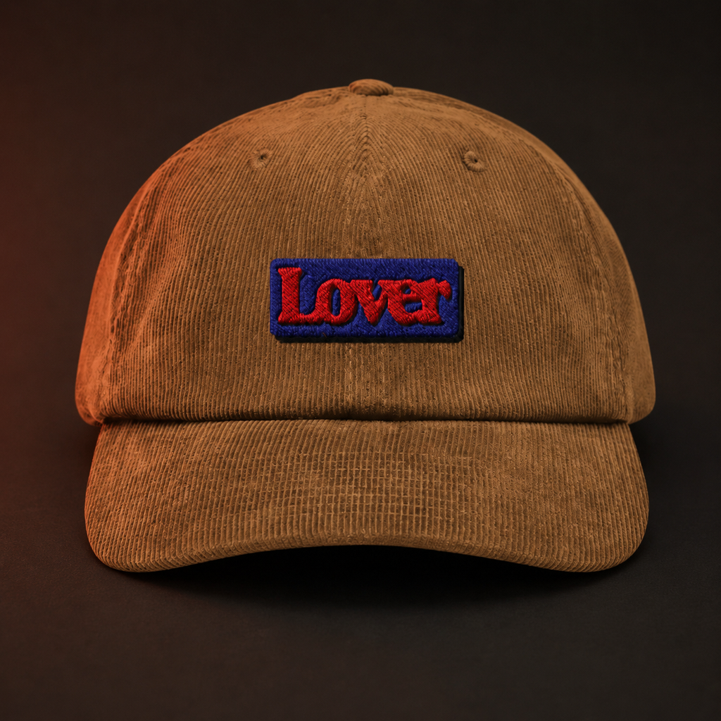 Lover Unisex Corduroy Cap - Stitched