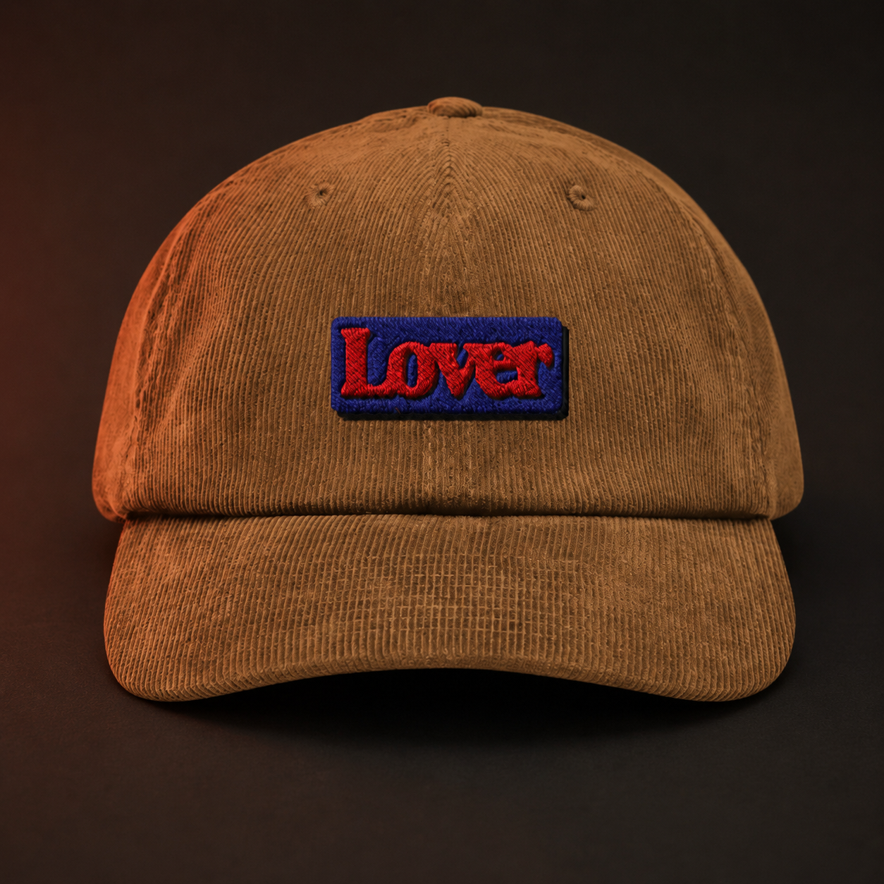 Lover Unisex Corduroy Cap - Stitched