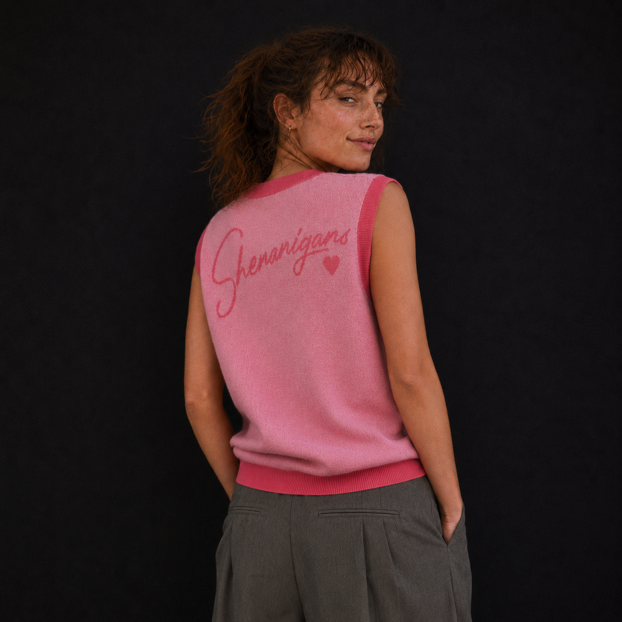 Shenanigans Unisex Knit Vest - V-Neck