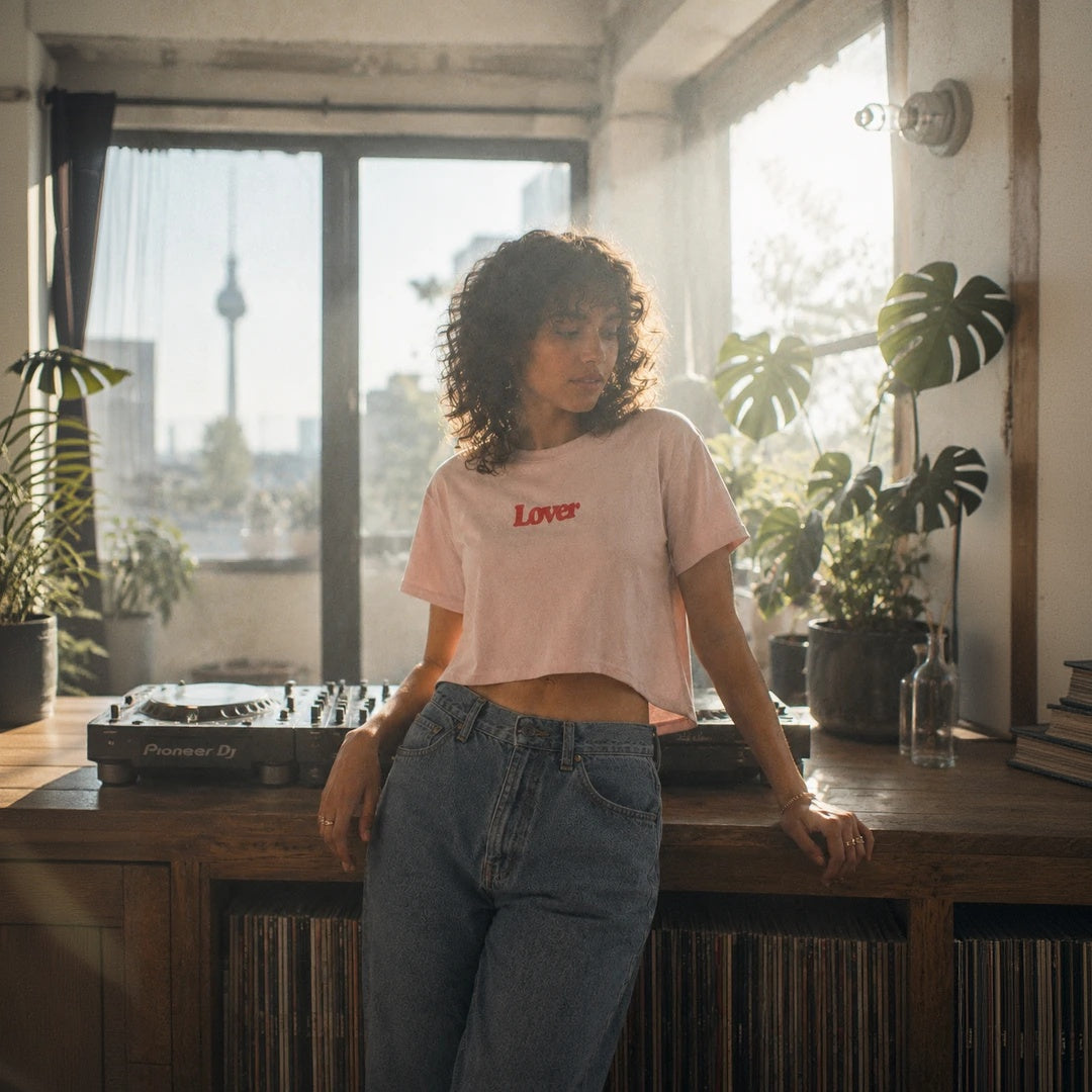 Lover Unisex Crop Top - Stitched