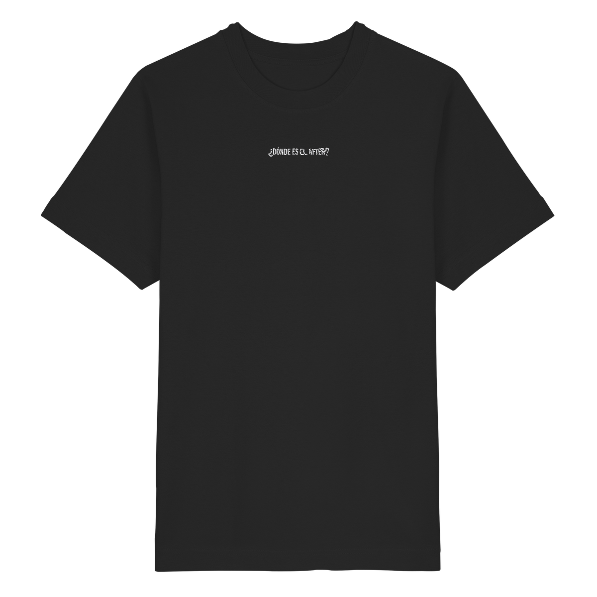¿Dónde es el After? – Heavy Oversized Organic Shirt in Black – KABUFF Kreuzberg