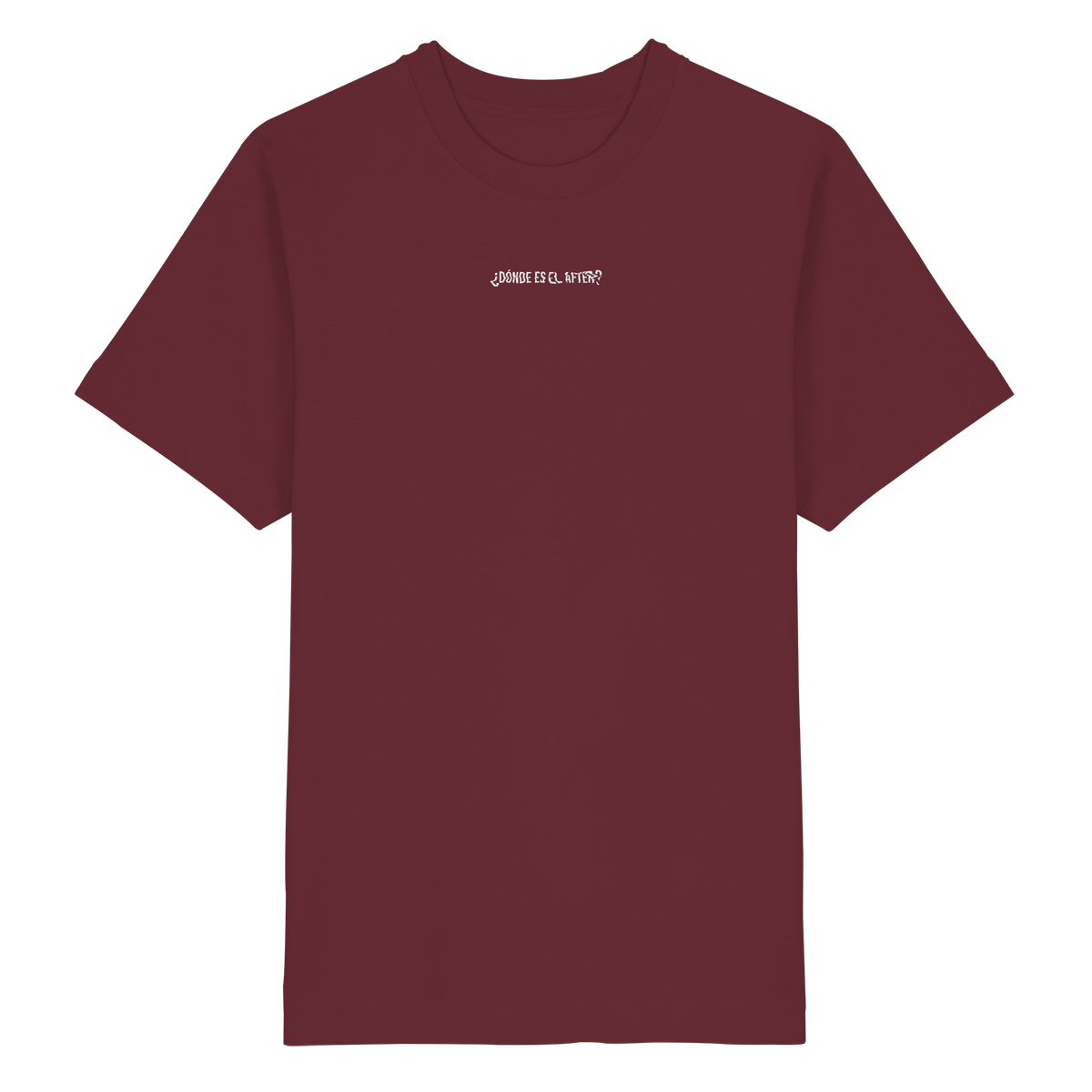 ¿Dónde es el After? – Heavy Oversized Organic Shirt in Burgundy – KABUFF Kreuzberg
