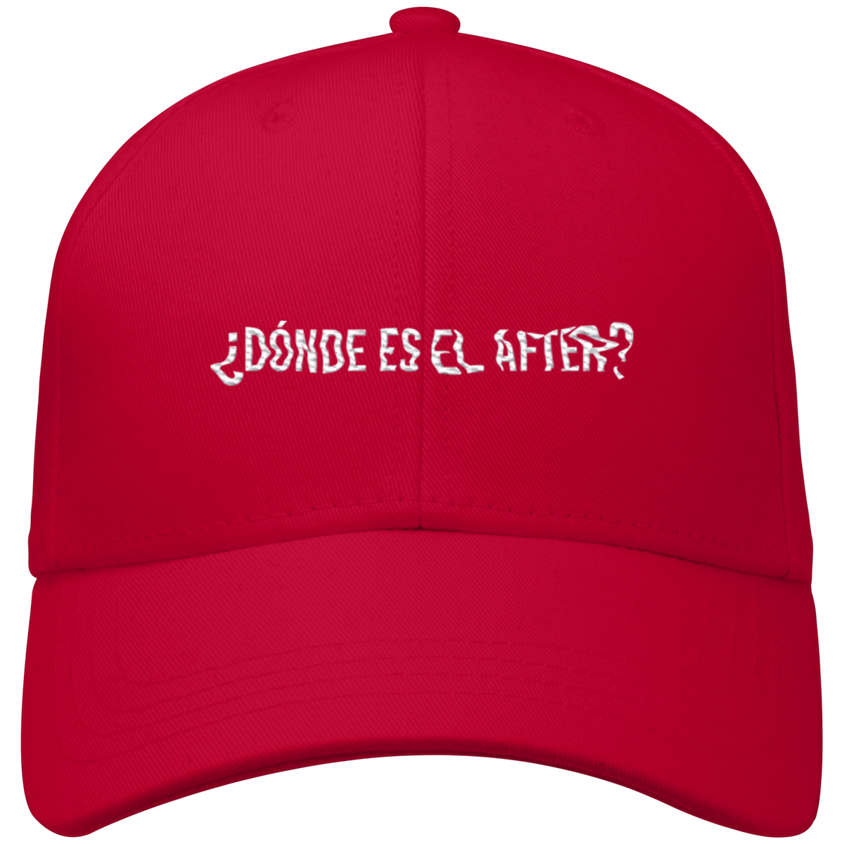 ¿Dónde es el After? – Organic Baseball Cap in Red – KABUFF Kreuzberg