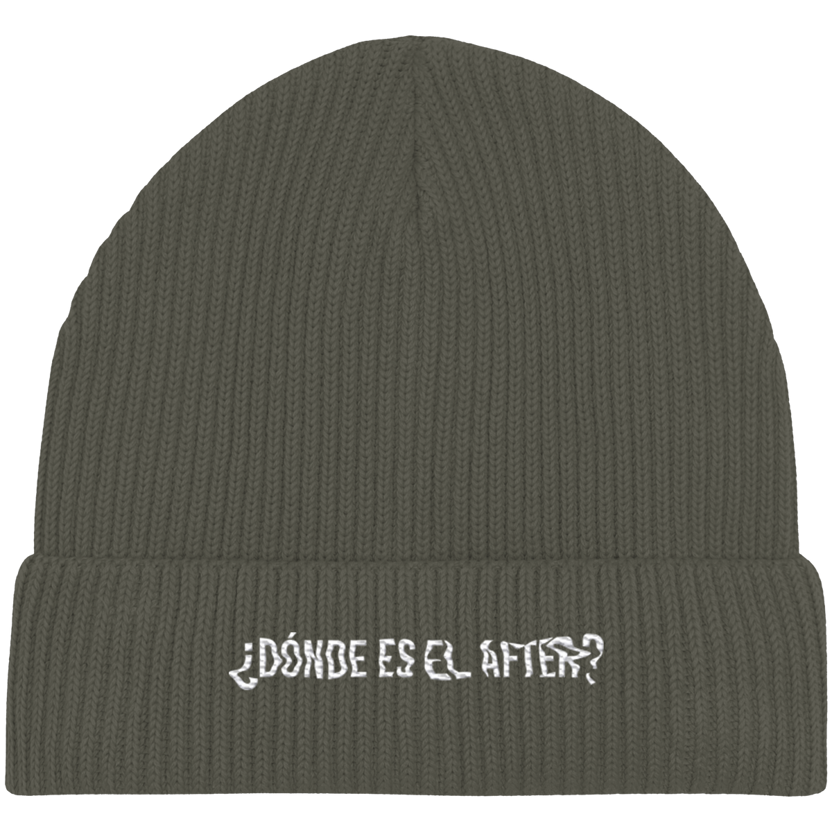 ¿Dónde es el After? – Organic Fisherman Beanie in Khaki – KABUFF Kreuzberg