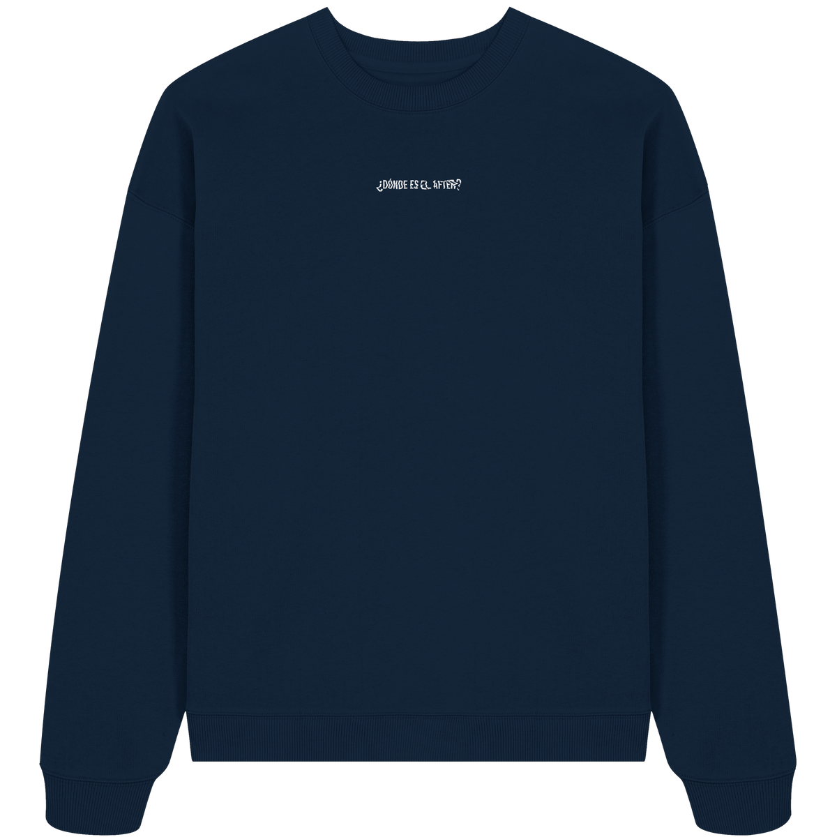 ¿Dónde es el After? – Organic Oversize Sweatshirt in French Navy – KABUFF Kreuzberg