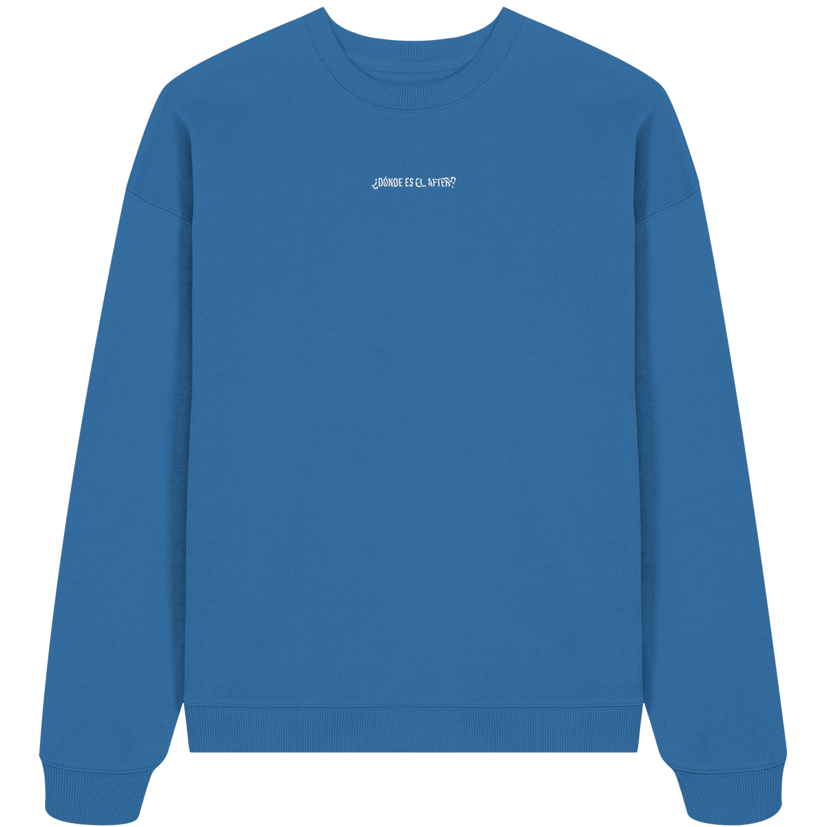 ¿Dónde es el After? – Organic Oversize Sweatshirt in Mindful Blue – KABUFF Kreuzberg