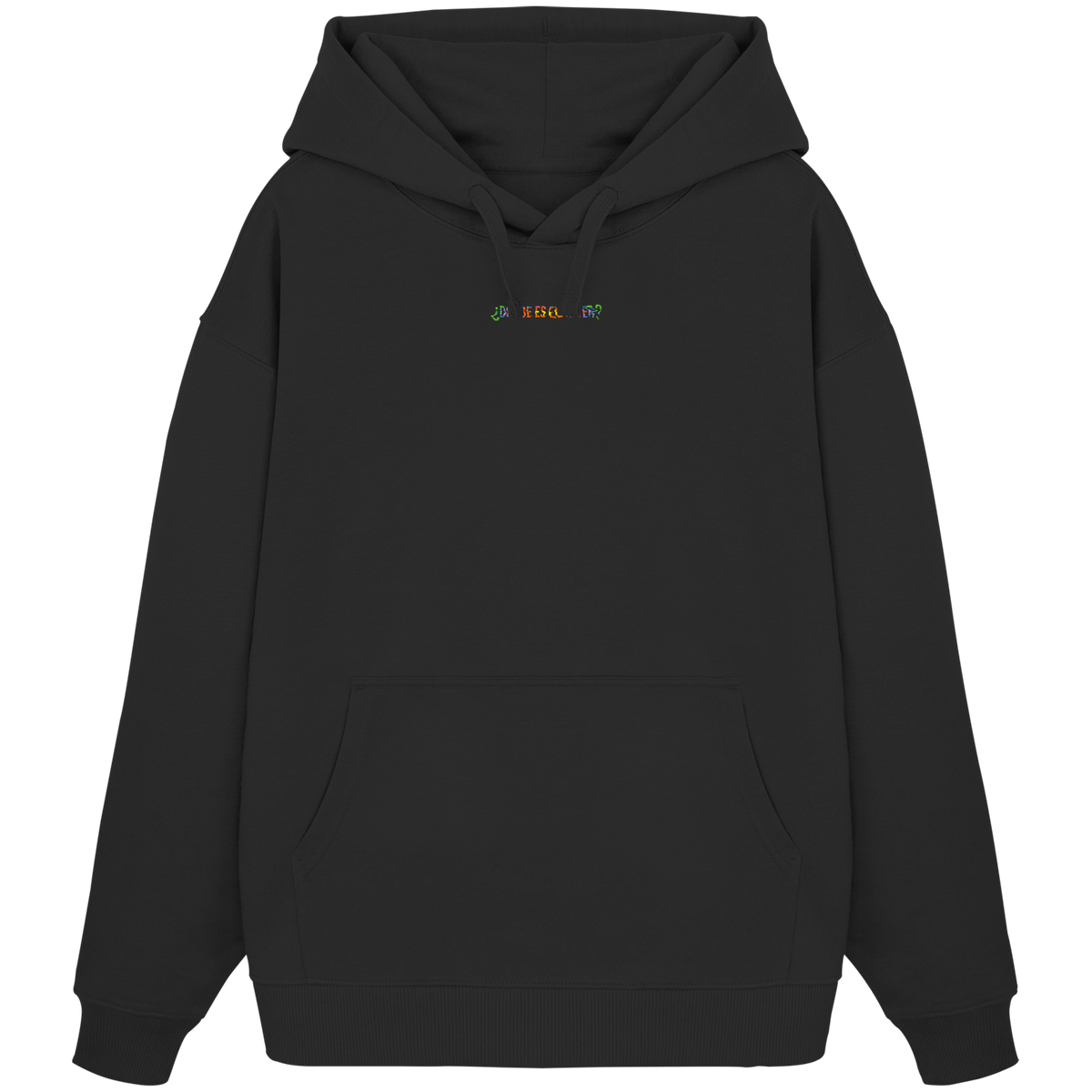 ¿Dónde es el After? – Rainbow – Organic Oversize Hoodie in Black – KABUFF Kreuzberg