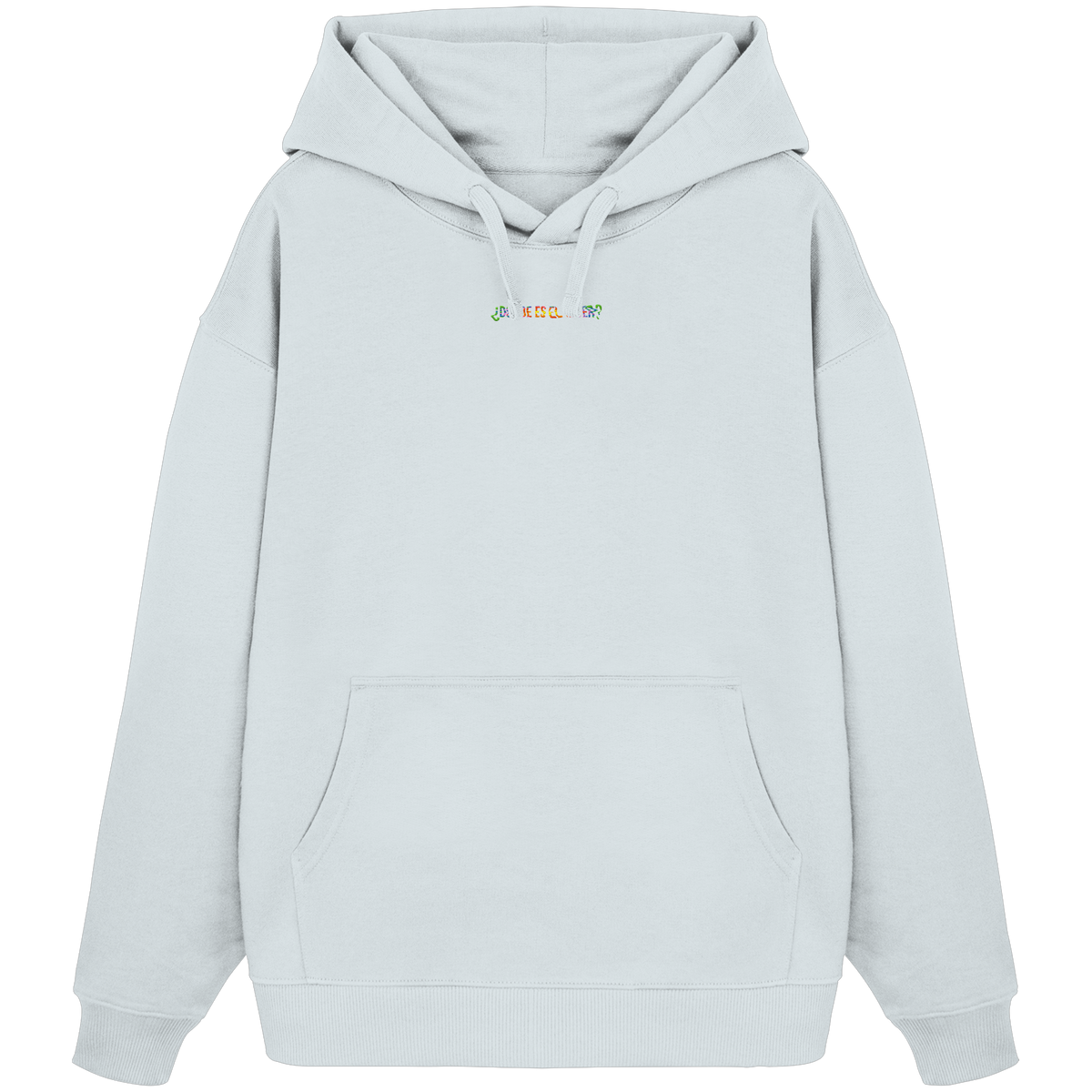 ¿Dónde es el After? – Rainbow – Organic Oversize Hoodie in Blue Ice – KABUFF Kreuzberg