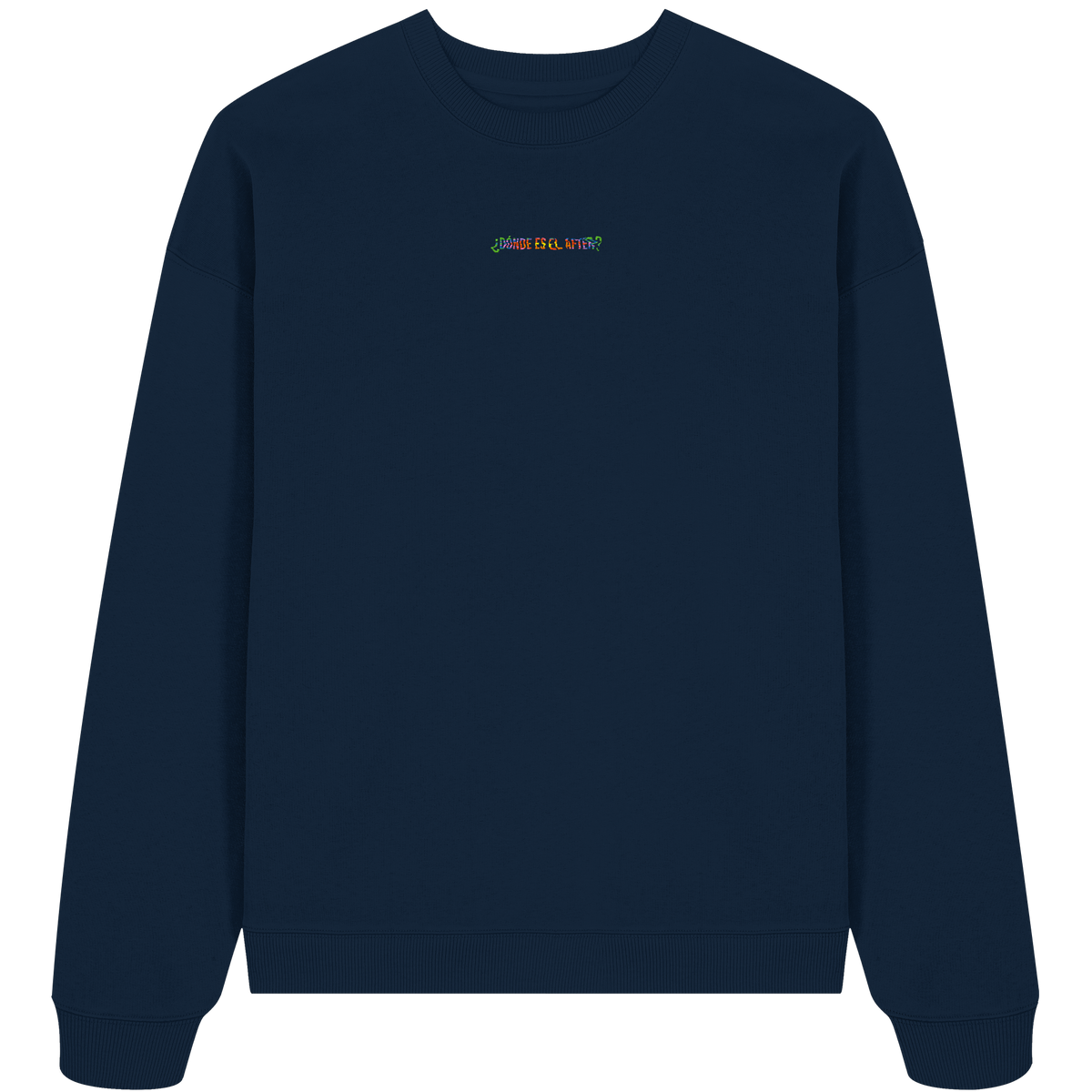 ¿Dónde es el After? – Rainbow – Organic Oversize Sweatshirt in French Navy – KABUFF Kreuzberg