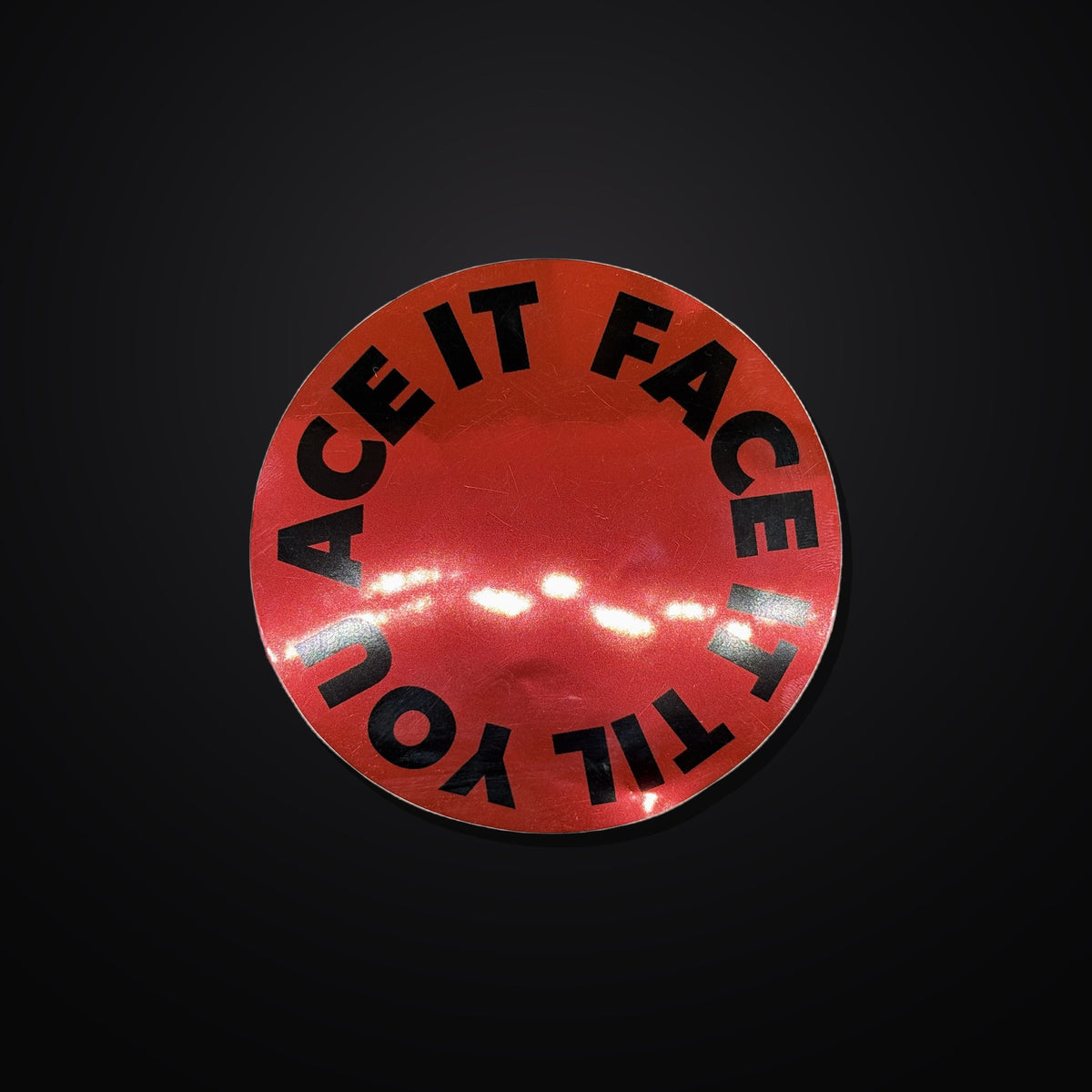 Face It Til You Ace It Sticker 3er-Set – Red/Pink Mirror – KABUFF Kreuzberg