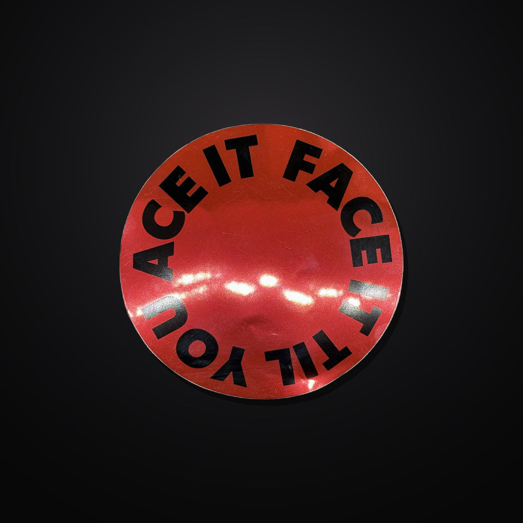 Face It Til You Ace It Sticker 3er-Set - Red/Pink Mirror