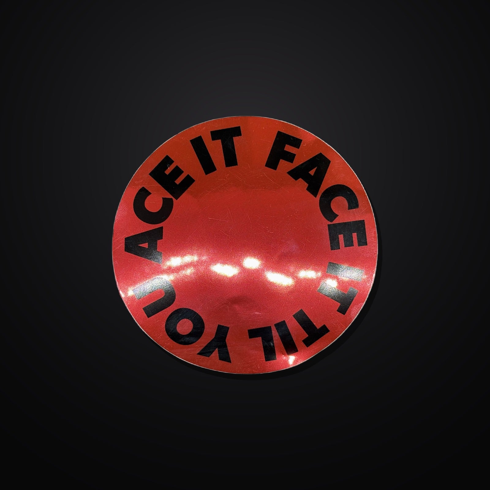 Face It Til You Ace It Sticker 3er-Set - Red/Pink Mirror