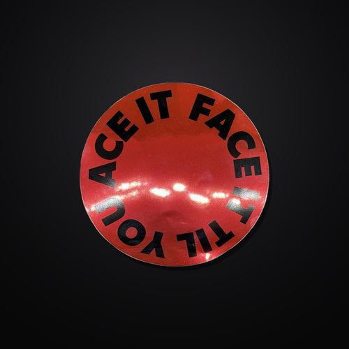 Face It Til You Ace It Sticker 3er-Set - Red/Pink Mirror