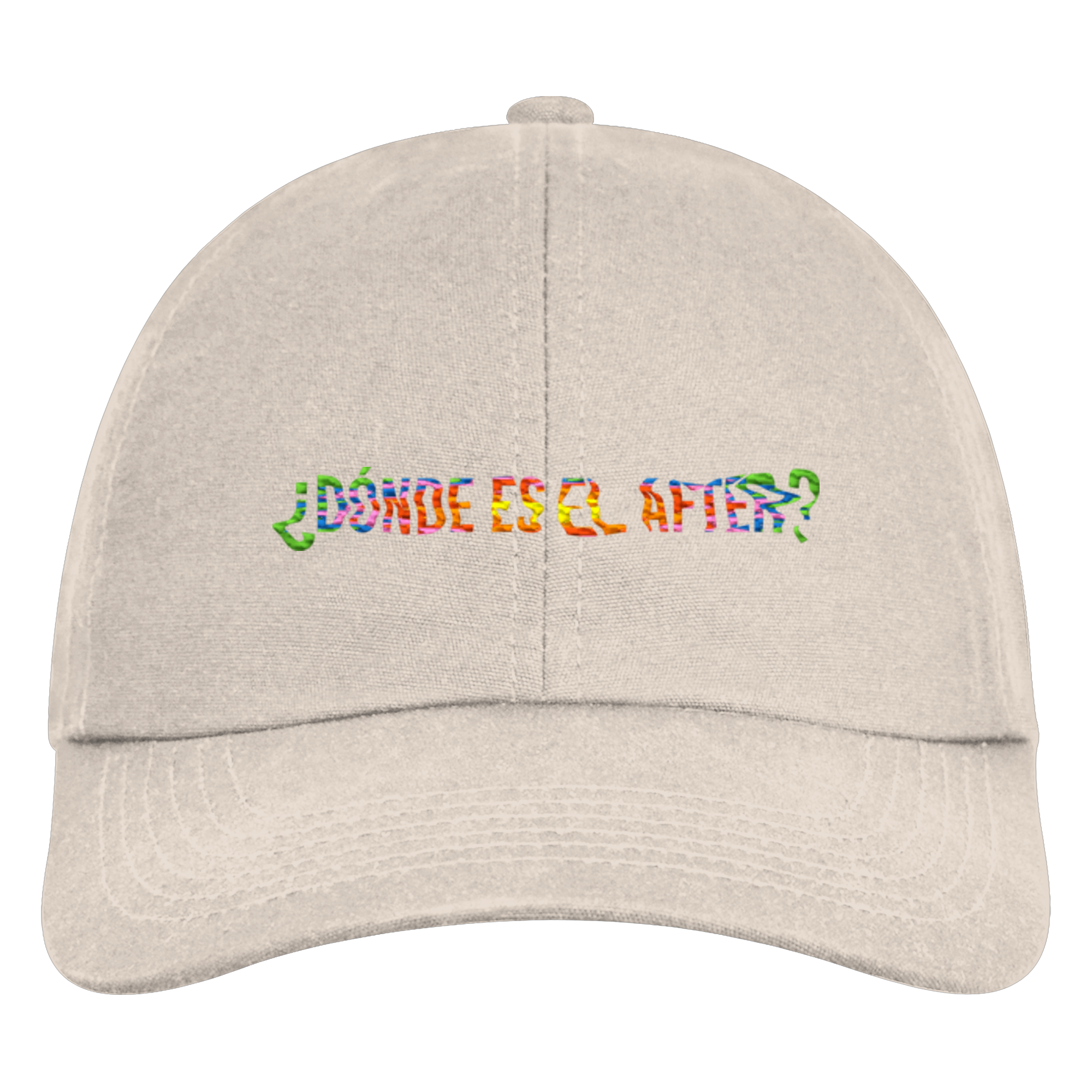 ¿Dónde es el After? - Rainbow - Organic 6-Panel Cap