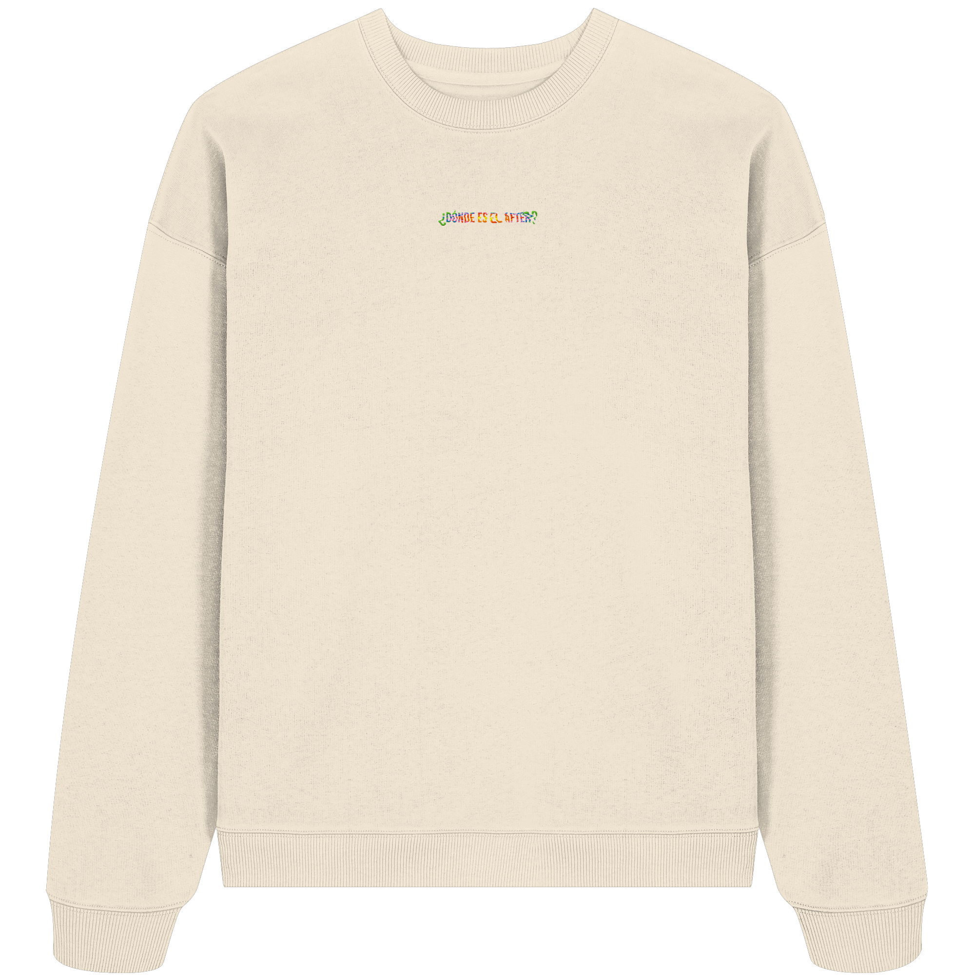¿Dónde es el After? - Rainbow - Organic Oversize Sweatshirt