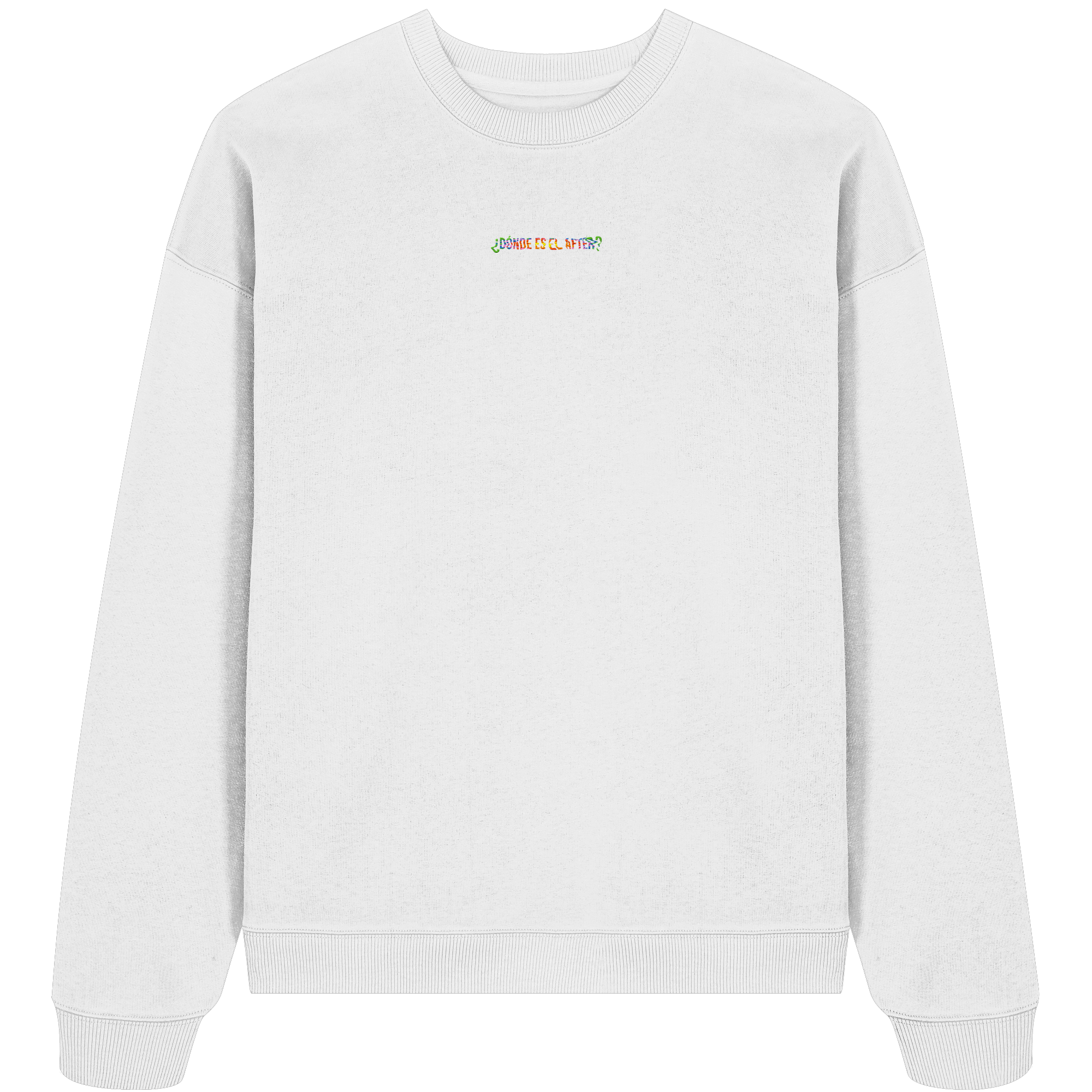 ¿Dónde es el After? - Rainbow - Organic Oversize Sweatshirt