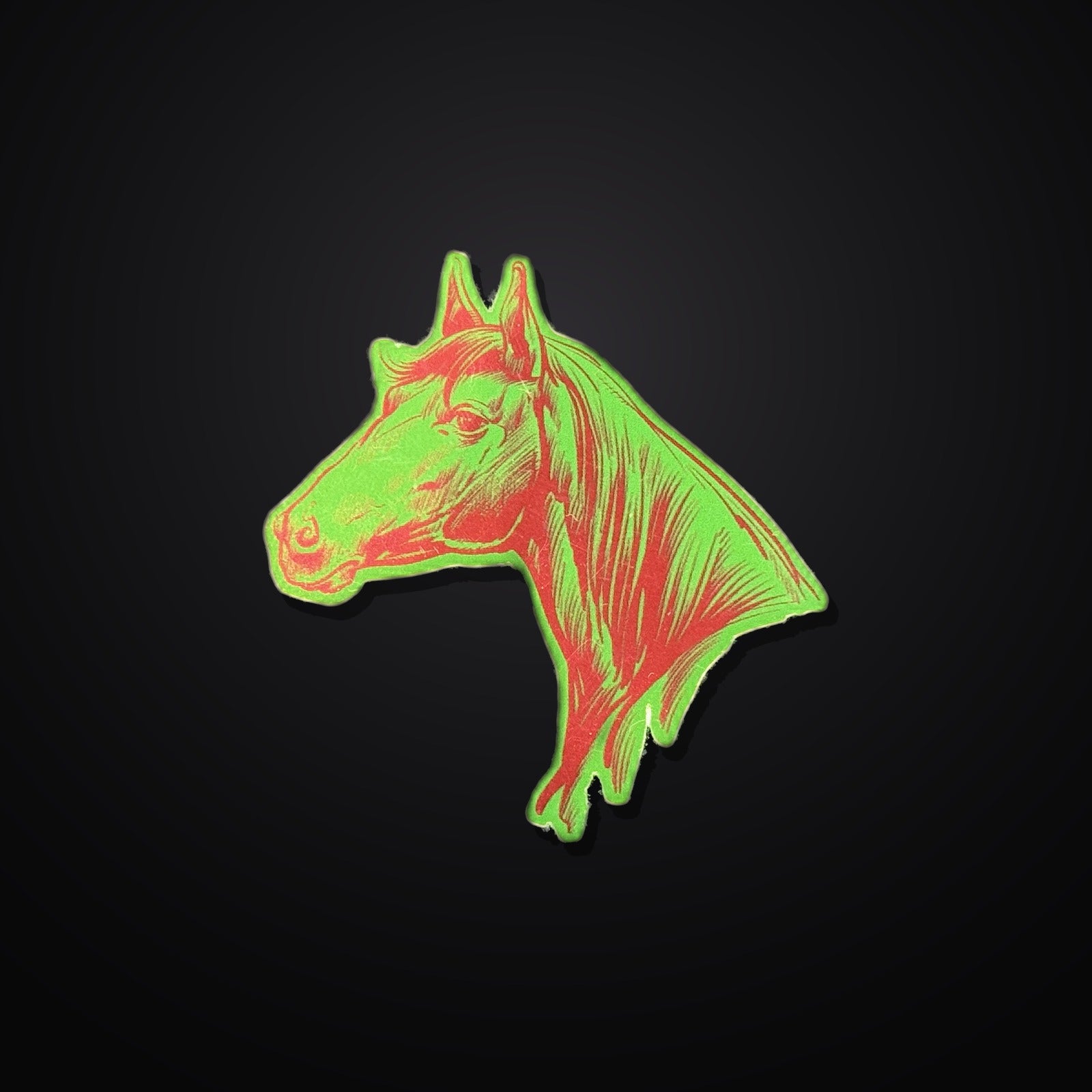 Horses Sticker 3er-Set - Pink/Green Mirror