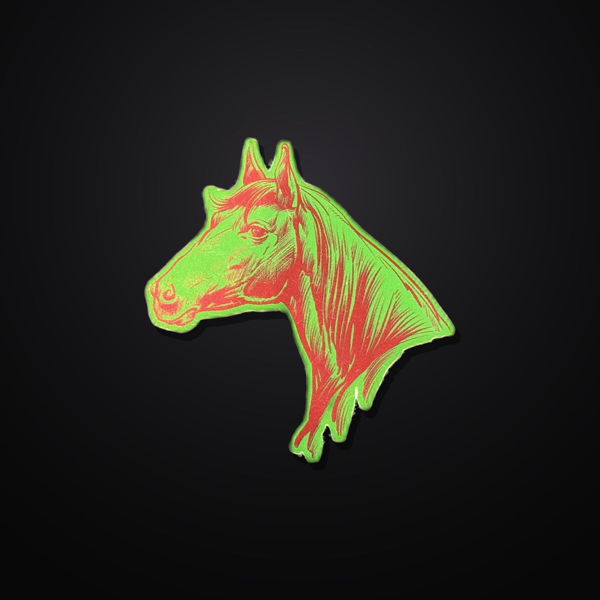 Horses Sticker 3er-Set – Pink/Green Mirror – KABUFF Kreuzberg