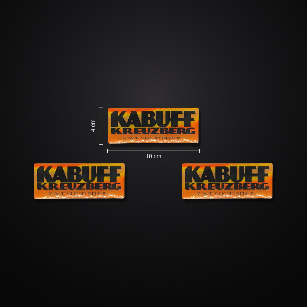 KABUFF Sticker 3er-Set - Orange/Green Holographic