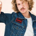 Lover Patch – Square Red in Black – KABUFF Kreuzberg