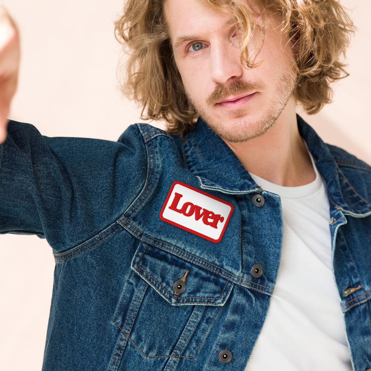 Lover Patch – Square Red in White – KABUFF Kreuzberg