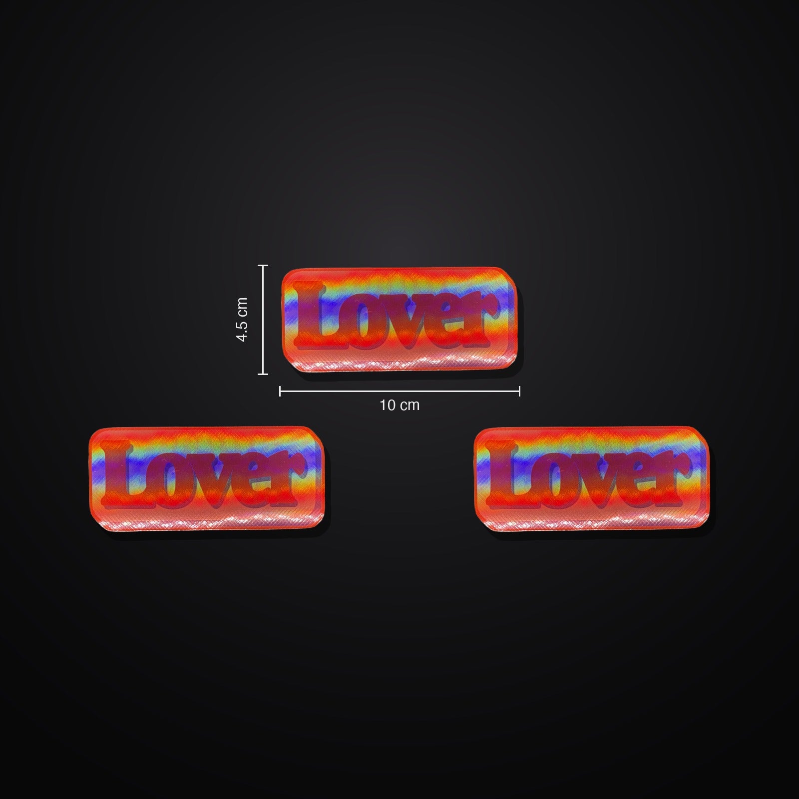Lover Sticker 3er-Set - Red Holographic