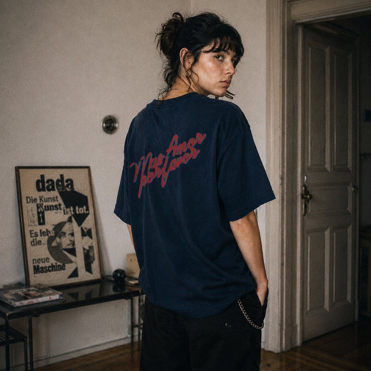 Más Amor Por Favor Unisex Heavy Shirt – Organic Recycled Stitched – KABUFF Kreuzberg