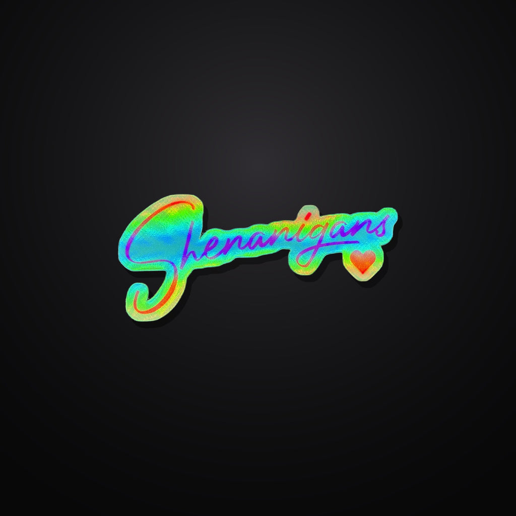 Shenanigans Sticker 3er-Set - Green/Pink Holographic