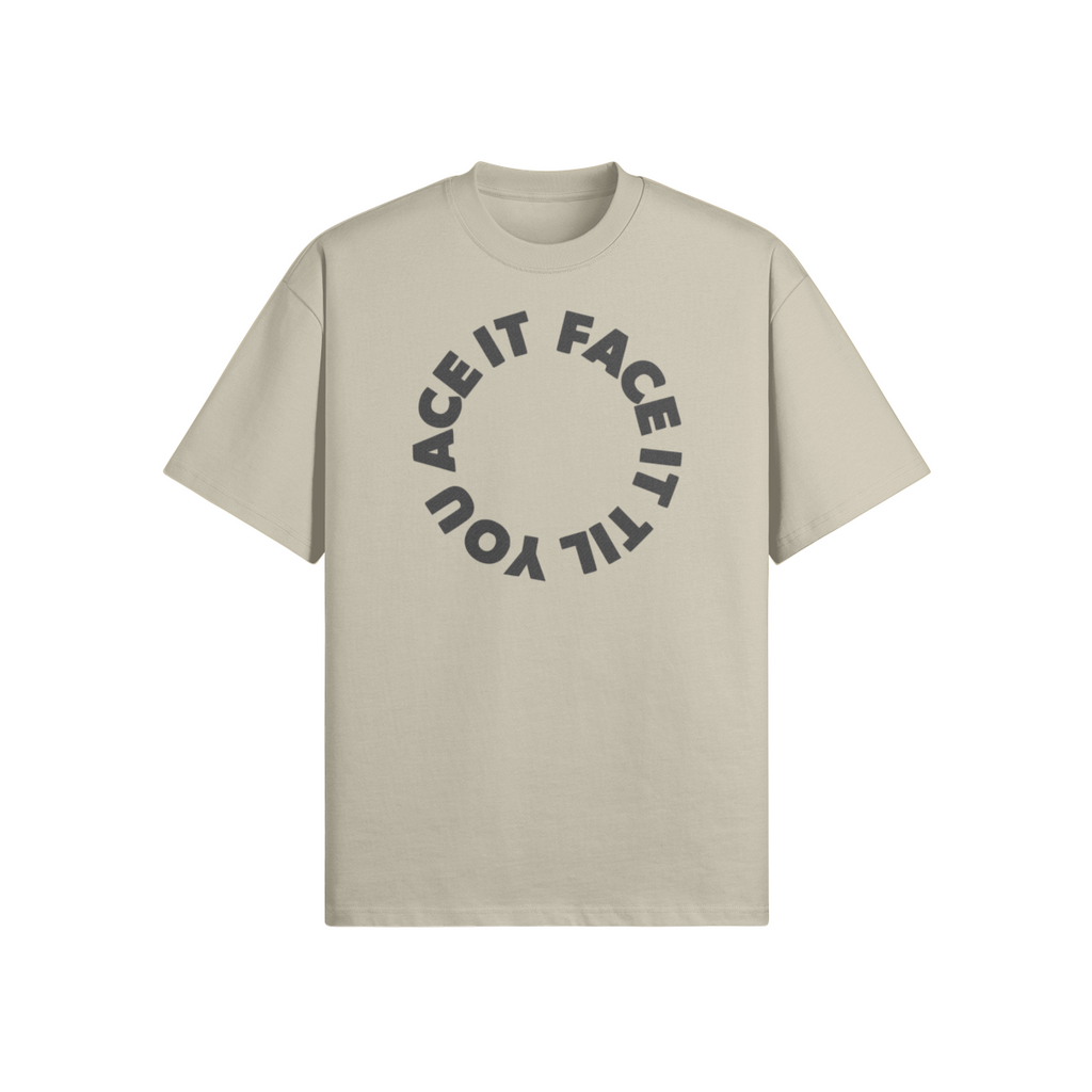 Face It Til You Ace It Unisex Boxy Tee - Stitched