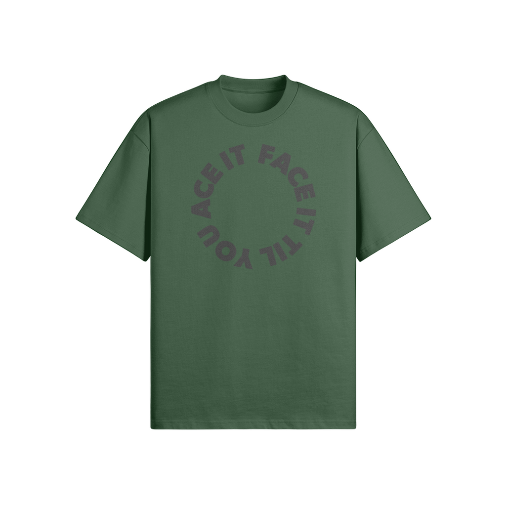 Face It Til You Ace It Unisex Boxy Tee - Stitched