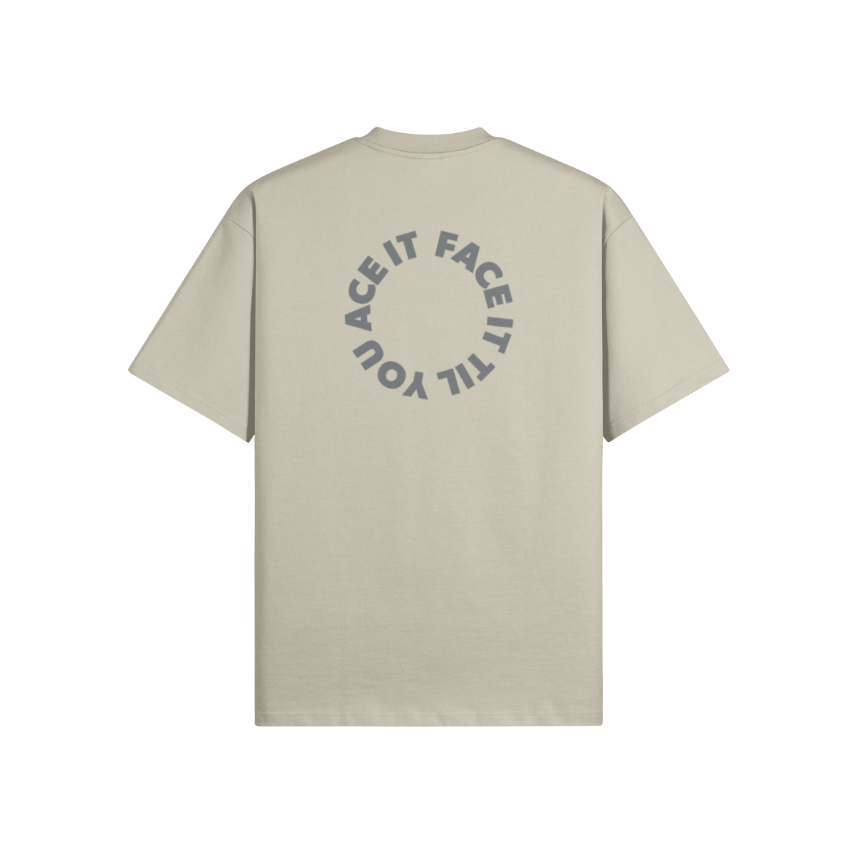 Face It Til You Ace It Unisex Boxy Tee - Stitched