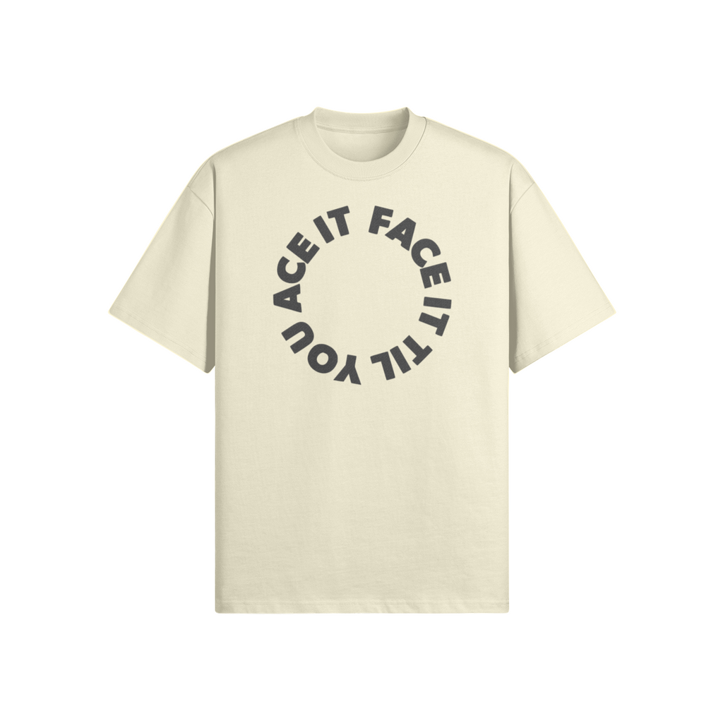 Face It Til You Ace It Unisex Boxy Tee - Stitched