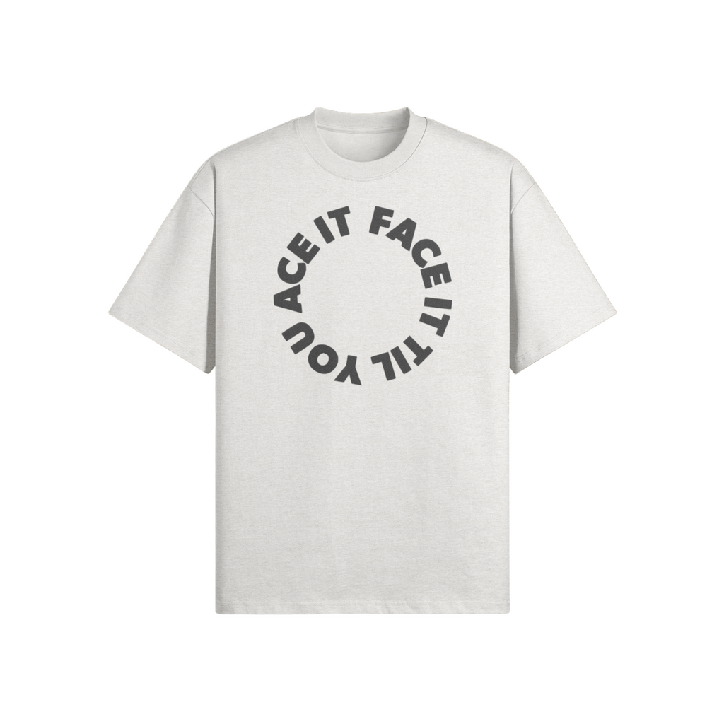 Face It Til You Ace It Unisex Boxy Tee - Stitched