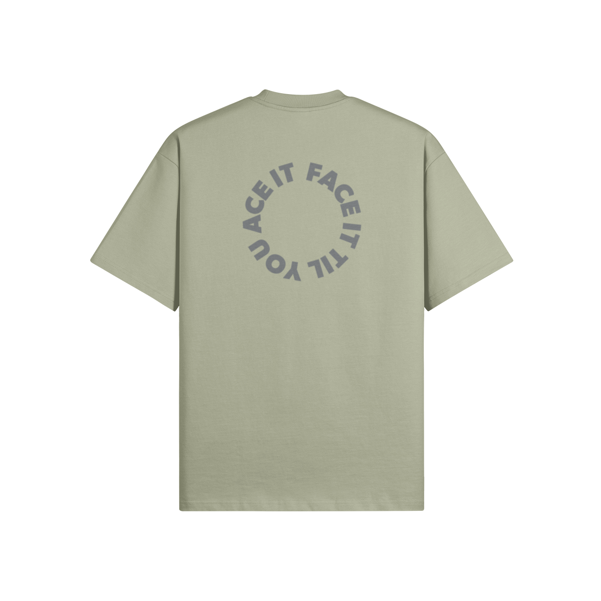 Face It Til You Ace It Unisex Boxy Tee - Stitched