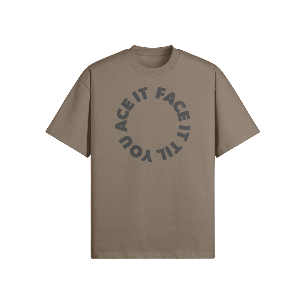Face It Til You Ace It Unisex Boxy Tee - Stitched